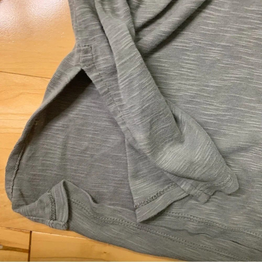 J Jill Womens Olive Green Pima Short Sleeve V Neck Tee Size Large Loungewear - Picture 3 of 6